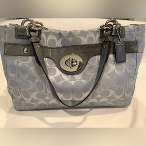 COACH Penelope Signature Logo Carryall Shopper Bag